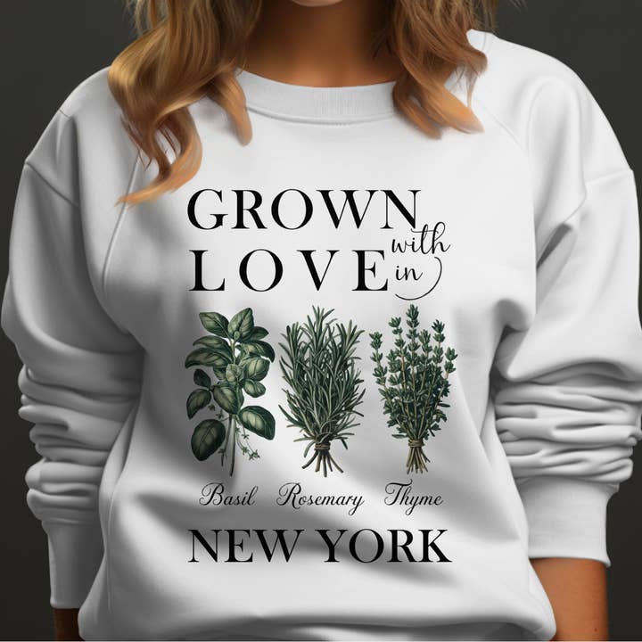 Soil Comforts – wholesale Graphic sweatshirt – Unisex – New York Herb Bundle Sweatshirt4