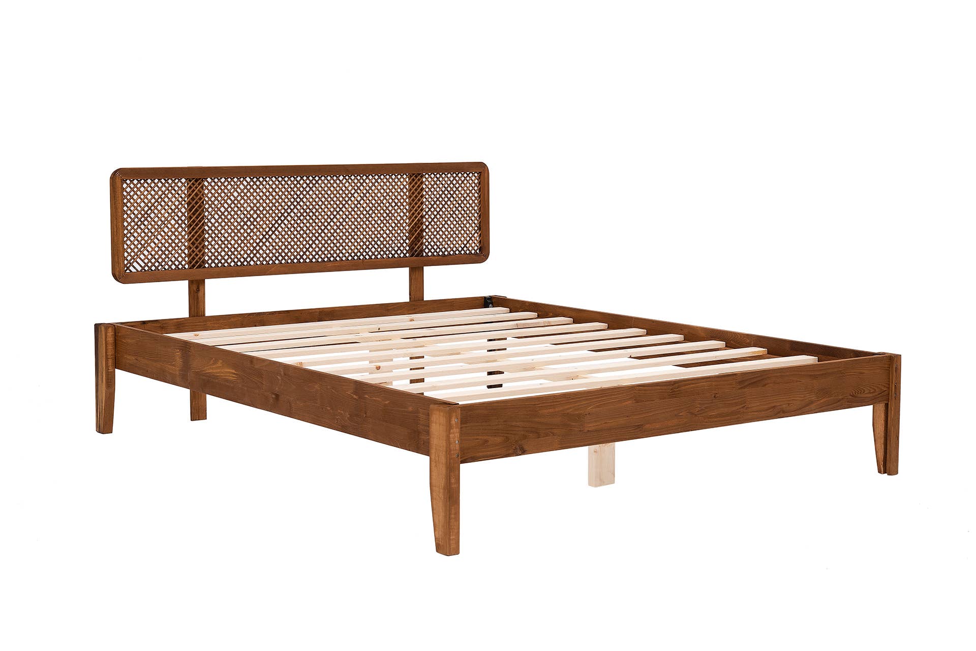 Deholzwart GmbH - Wholesale Bed - İzabelya Model - Pine Wood Bed Single Bed - BROWN5
