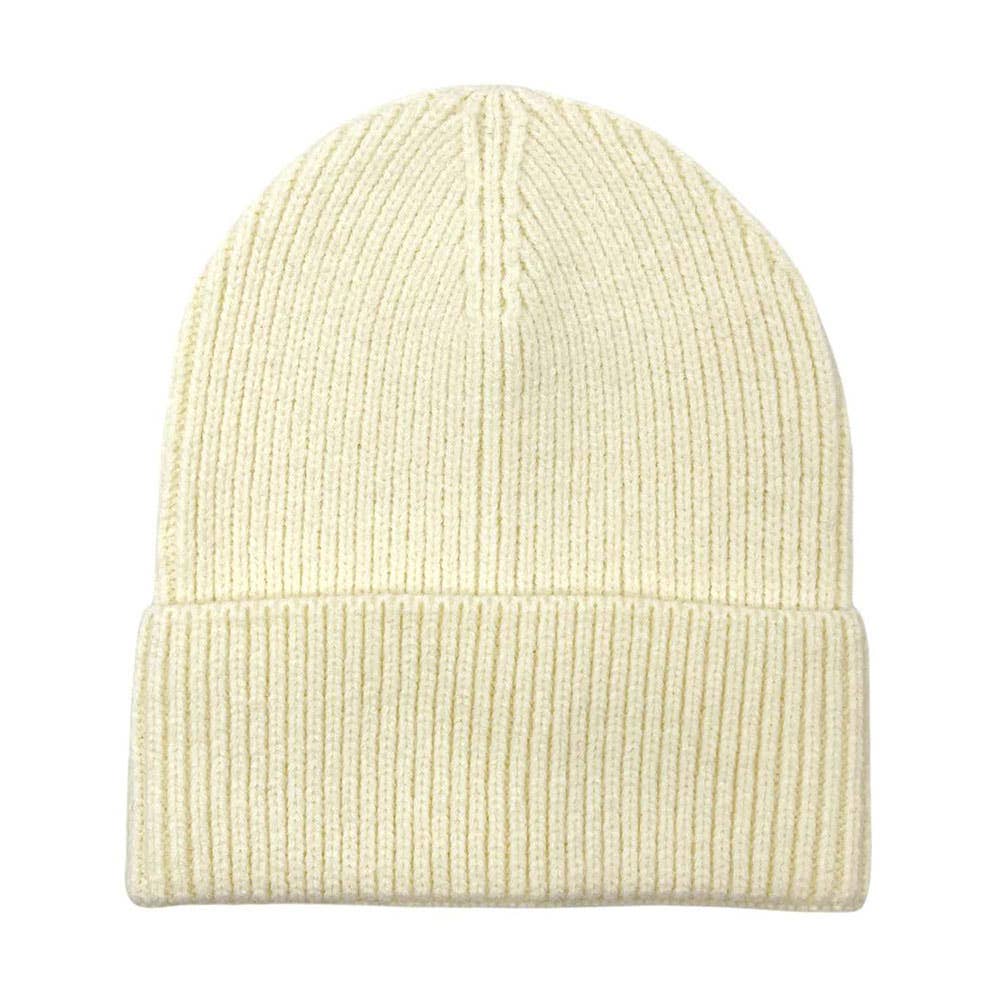 Sensibling Corp. - Venta al por mayor Gorro de lana - Unisex - Gorro de punto acanalado liso con puños5