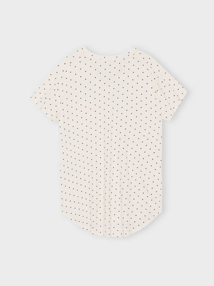 moshi moshi mind - Wholesale T-Shirt - Women's - dotted dreamy t-shirt - ecru/black dots