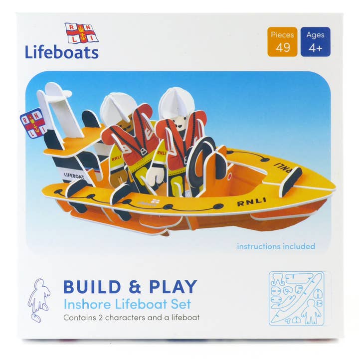 PlayPress Toys Ltd - Wholesale Toy Set - Kids - RNLI Inshore Lifeboat Playset1