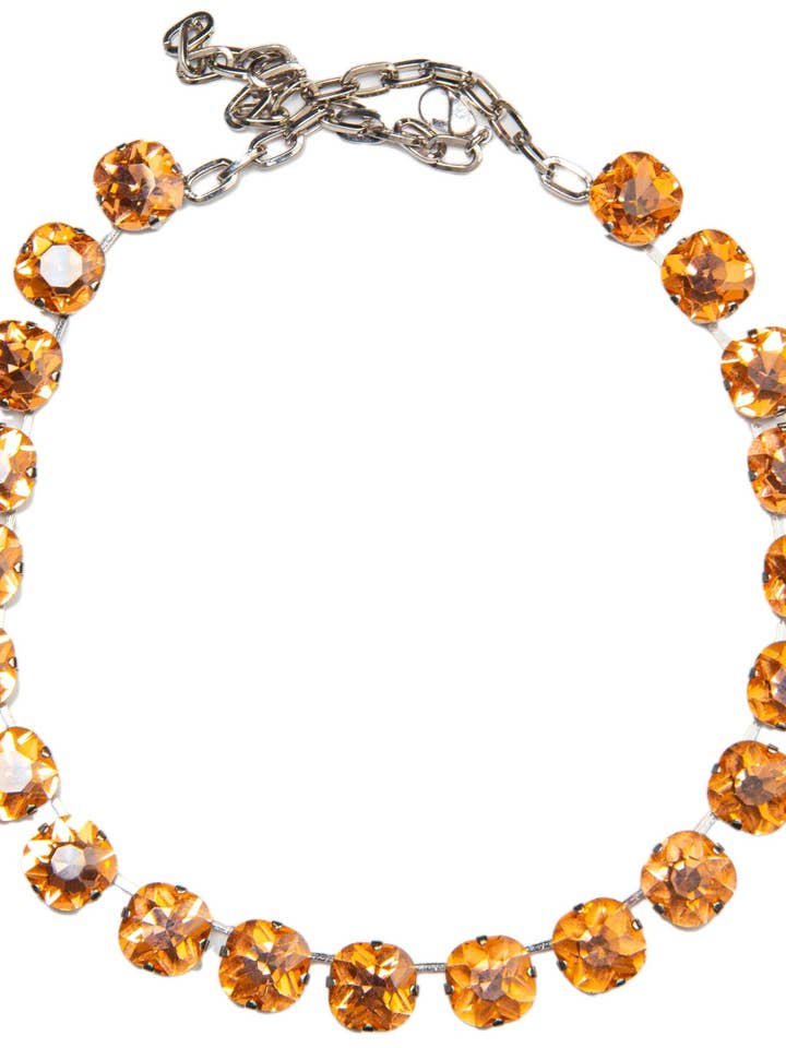 Collar corto de cristales Baby peach para venta al por mayor de CASHFANA