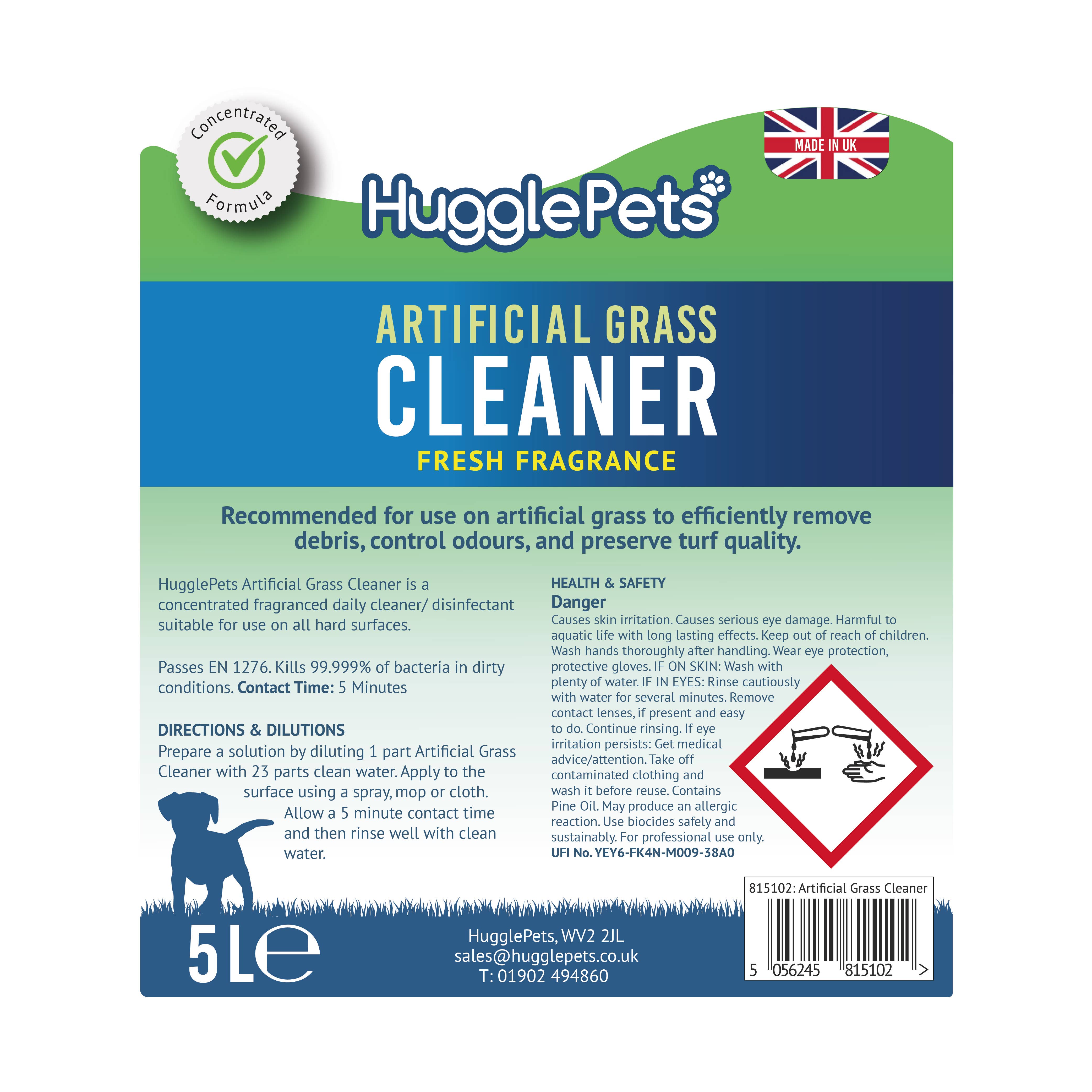 HugglePets – wholesale Pet cleaning supplies – HugglePets Professional Artificial Grass Cleaner - UK ONLY1