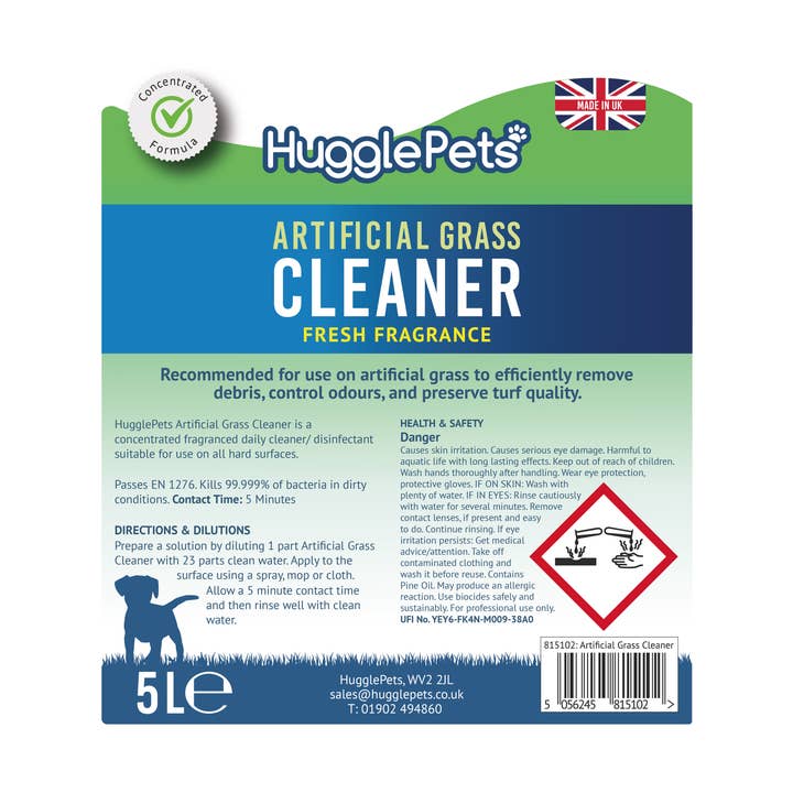 HugglePets – wholesale Pet cleaning supplies – HugglePets Professional Artificial Grass Cleaner - UK ONLY1