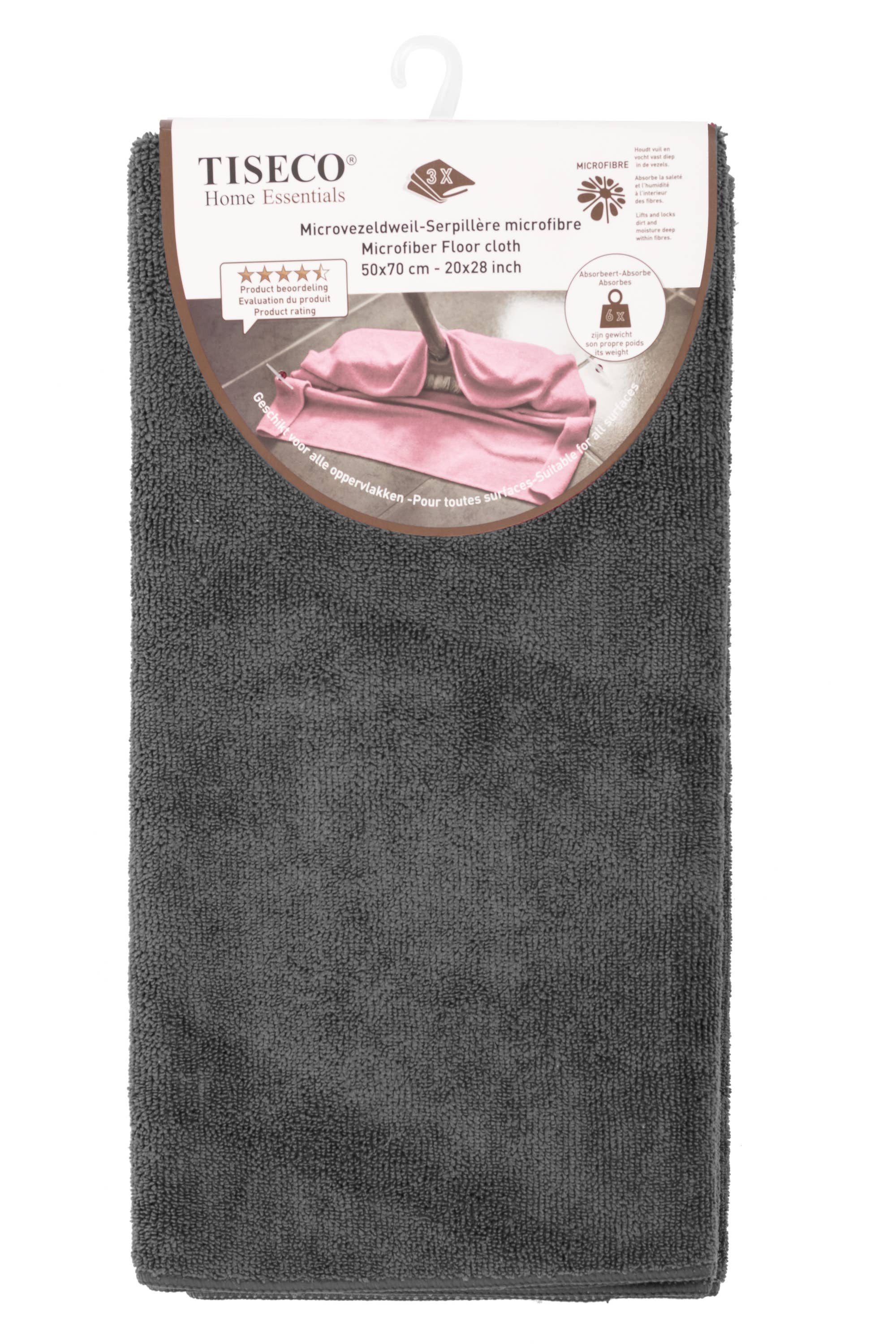 Tiseco - Venta al por mayor Fregonas - Paño de fregona - SET/3 - microfibra - 50x70 cm1