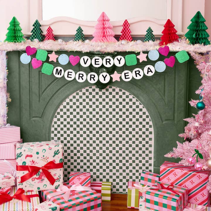 xo, Fetti - Wholesale Party Sign/Banner - Very Merry Era Banner - friendship bracelet banner christmas