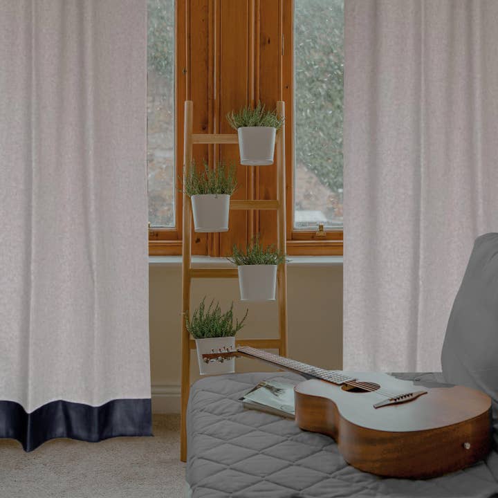 Amore Beauté – wholesale Curtain – Brown Wool Curtains With Leather Ties and Trim Curtain10