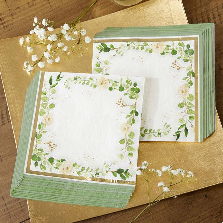 Kate Aspen – wholesale Disposable napkin – Botanical Garden 2 Ply Paper Napkins (Set of 30)0