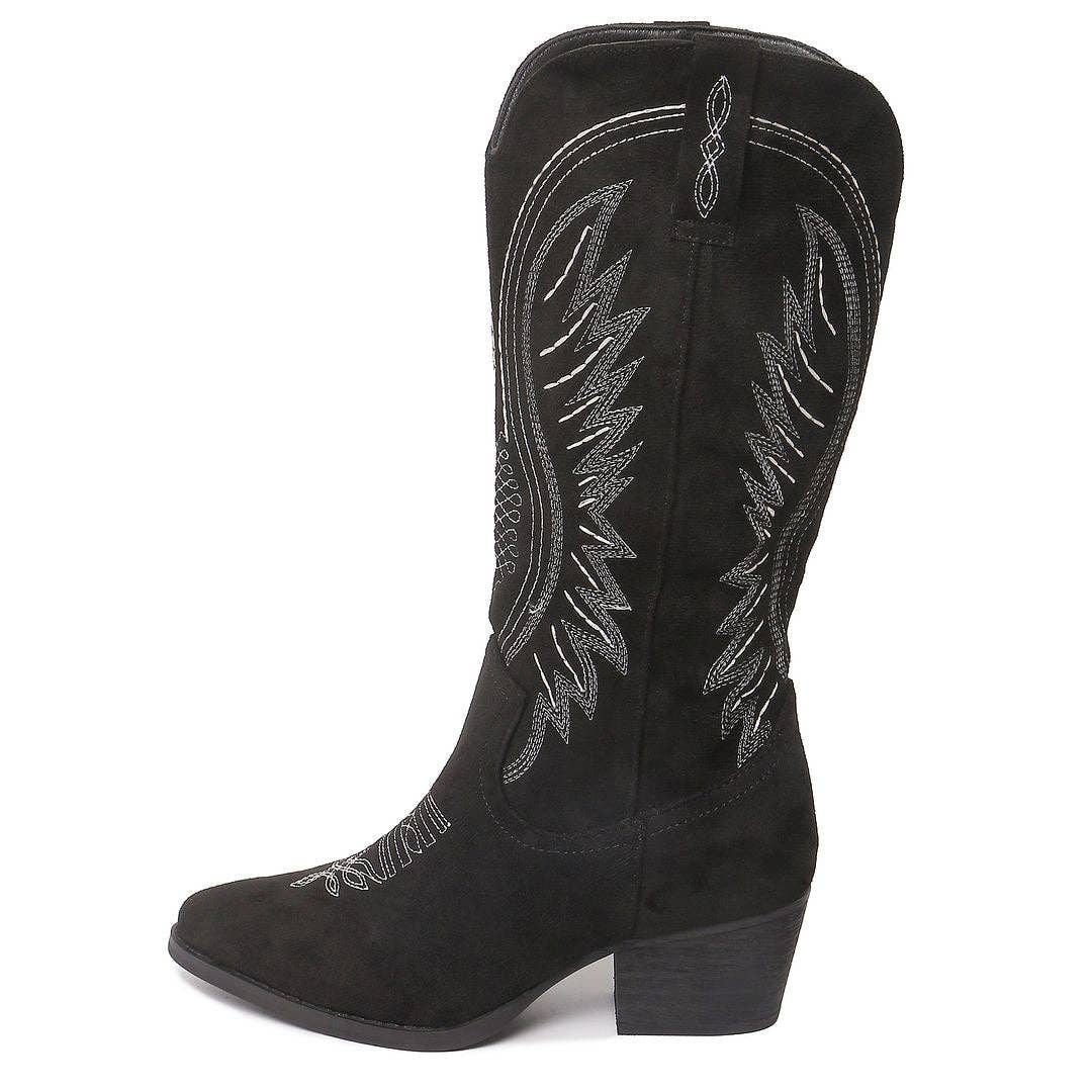 J.Adams Shoes - Wholesale Cowboy Boots - Women's - Roundup | Black1