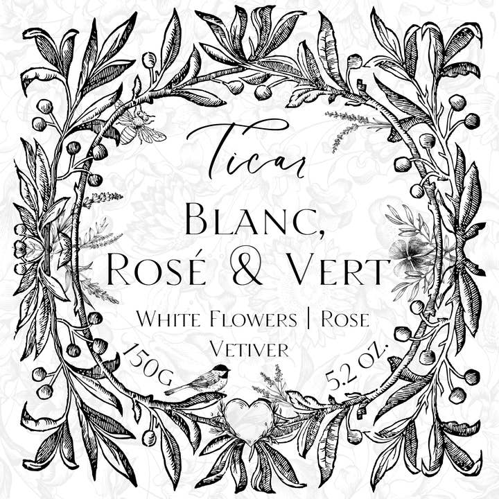 Duftkerze "Blanc, Rosé & Vert" für den Großhandel von Ticar Design