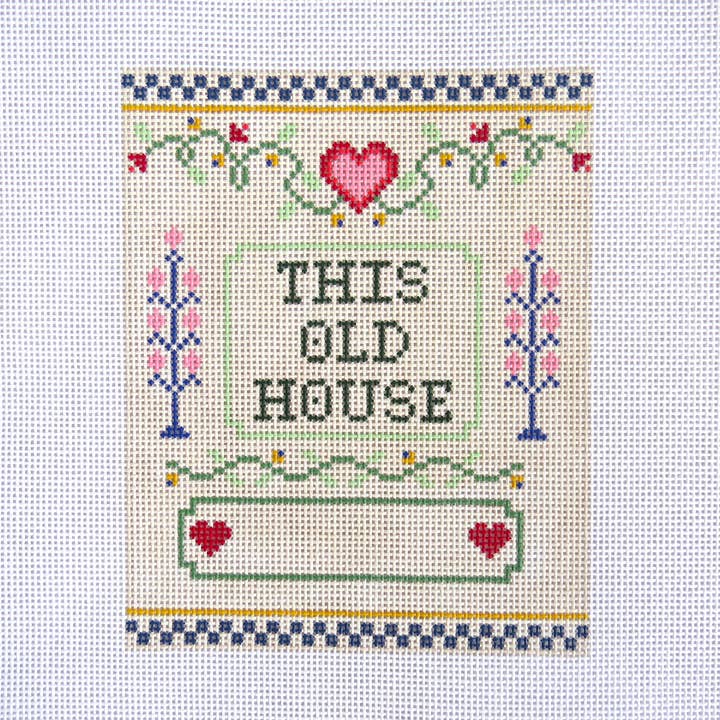 Esta vieja casa - malla 18 para venta al por mayor de Alice & Blue Needlepoint Designs