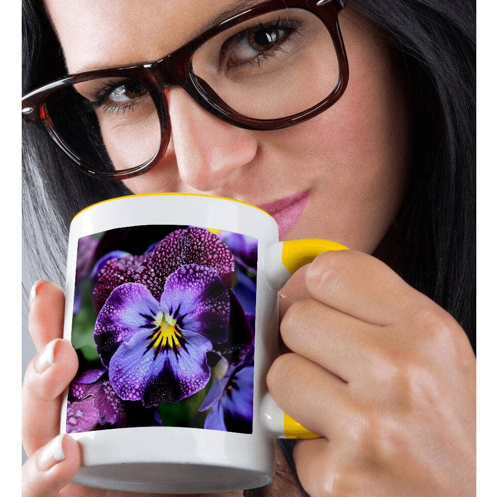 3dRose - Wholesale Coffee Mug - 3dRose, Macro photograph of a violet viola flower., Mug1