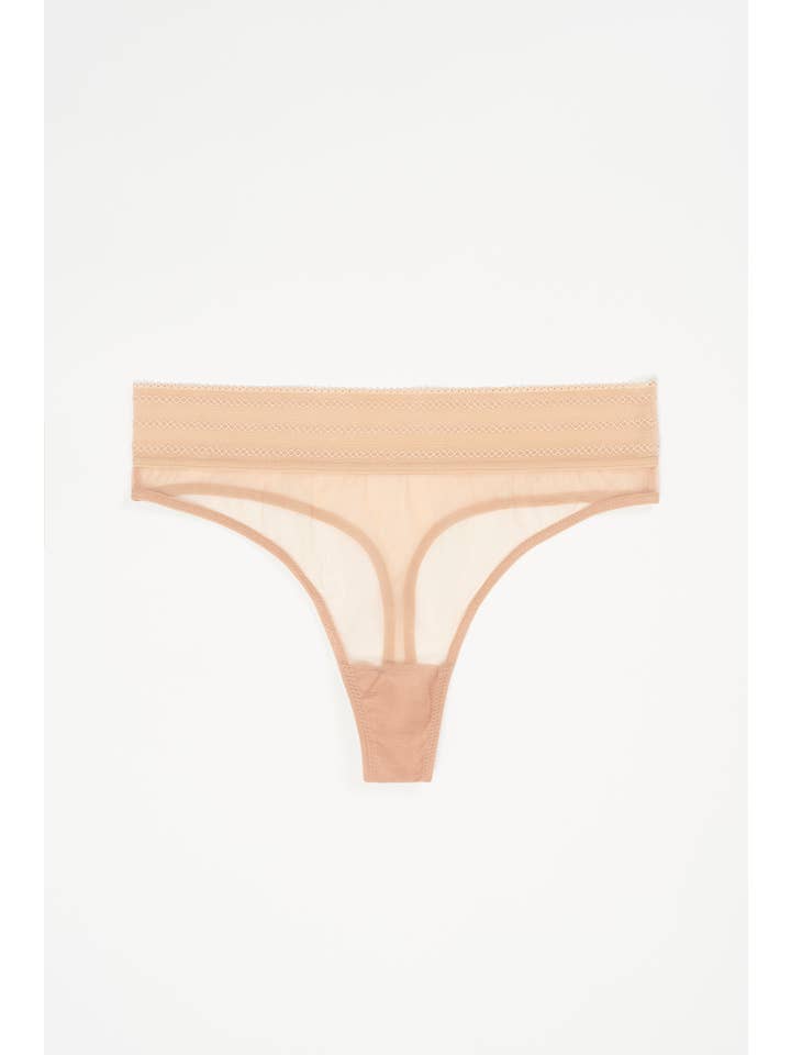 Else Lingerie - Vente Sous-vêtements – femme - String Bare à taille haute et ceinture large2