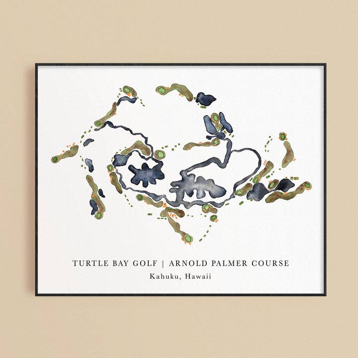Turtle Bay Golf Club Print - Arnold Palmer voor wholesale door ally aiken design