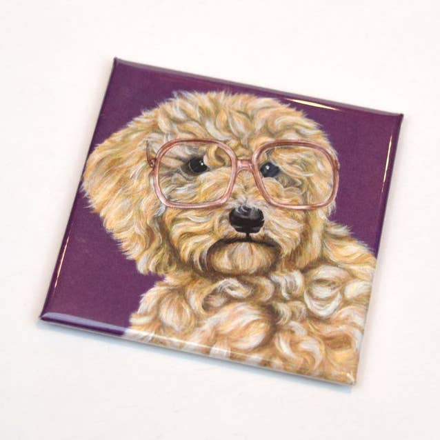 Goldendoodle Dog Magnet for wholesale by Emma Sage Fine Art