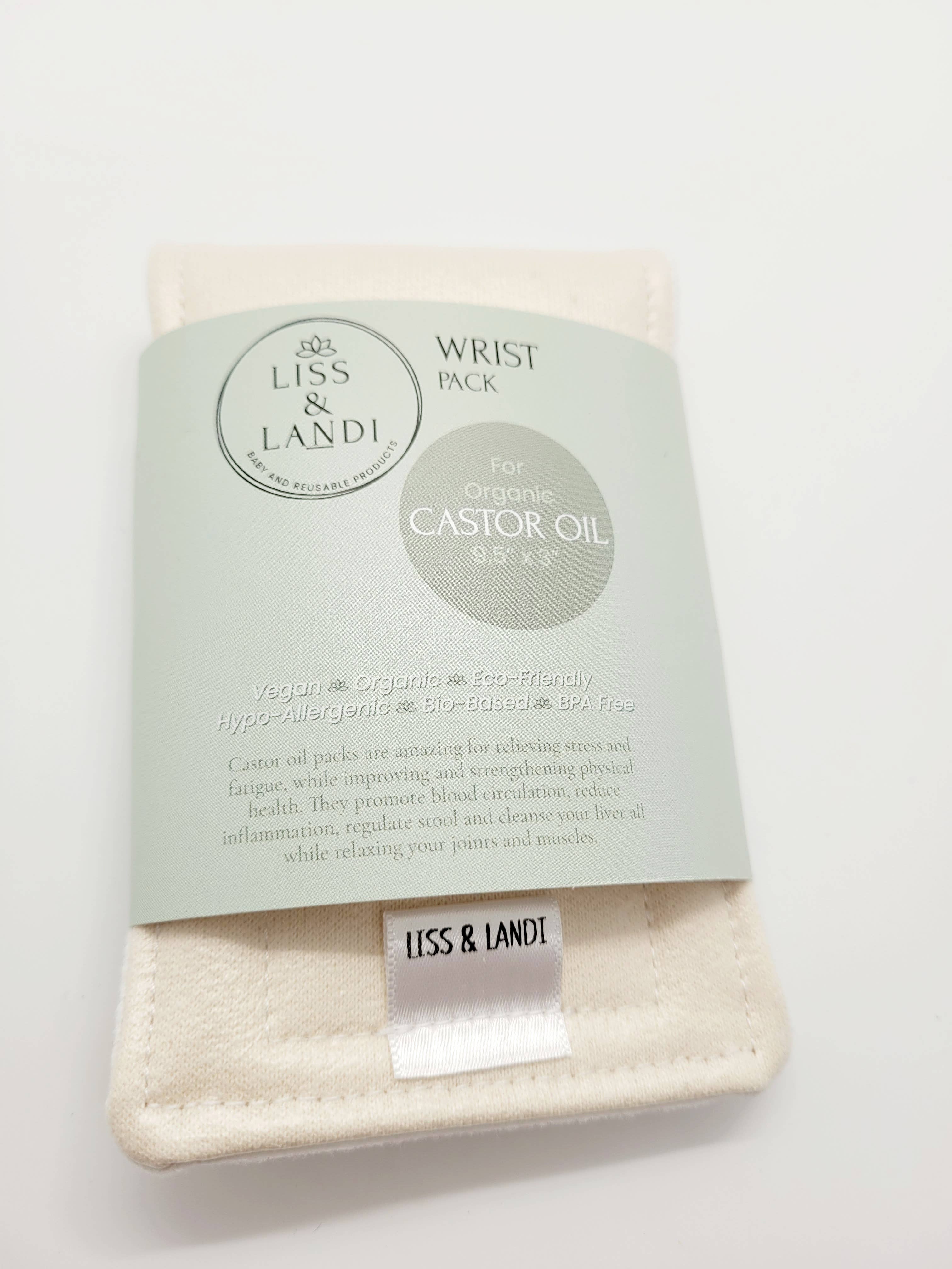 LISS & LANDI - Vente Disque de coton - Pack pour huile de ricin biologique, poignet7