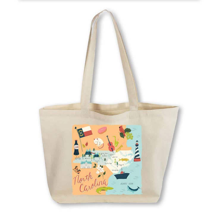 Works of Heart - Wholesale Tote Bag - Unisex - Home State Home: Canvas Totebag32