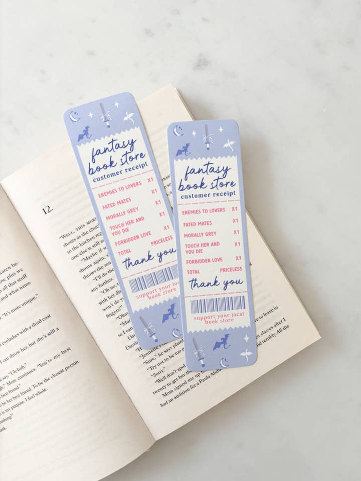 Fantasy-Buchladen Quittungs-Lesezeichen für den Großhandel von Fleurs on Sunday