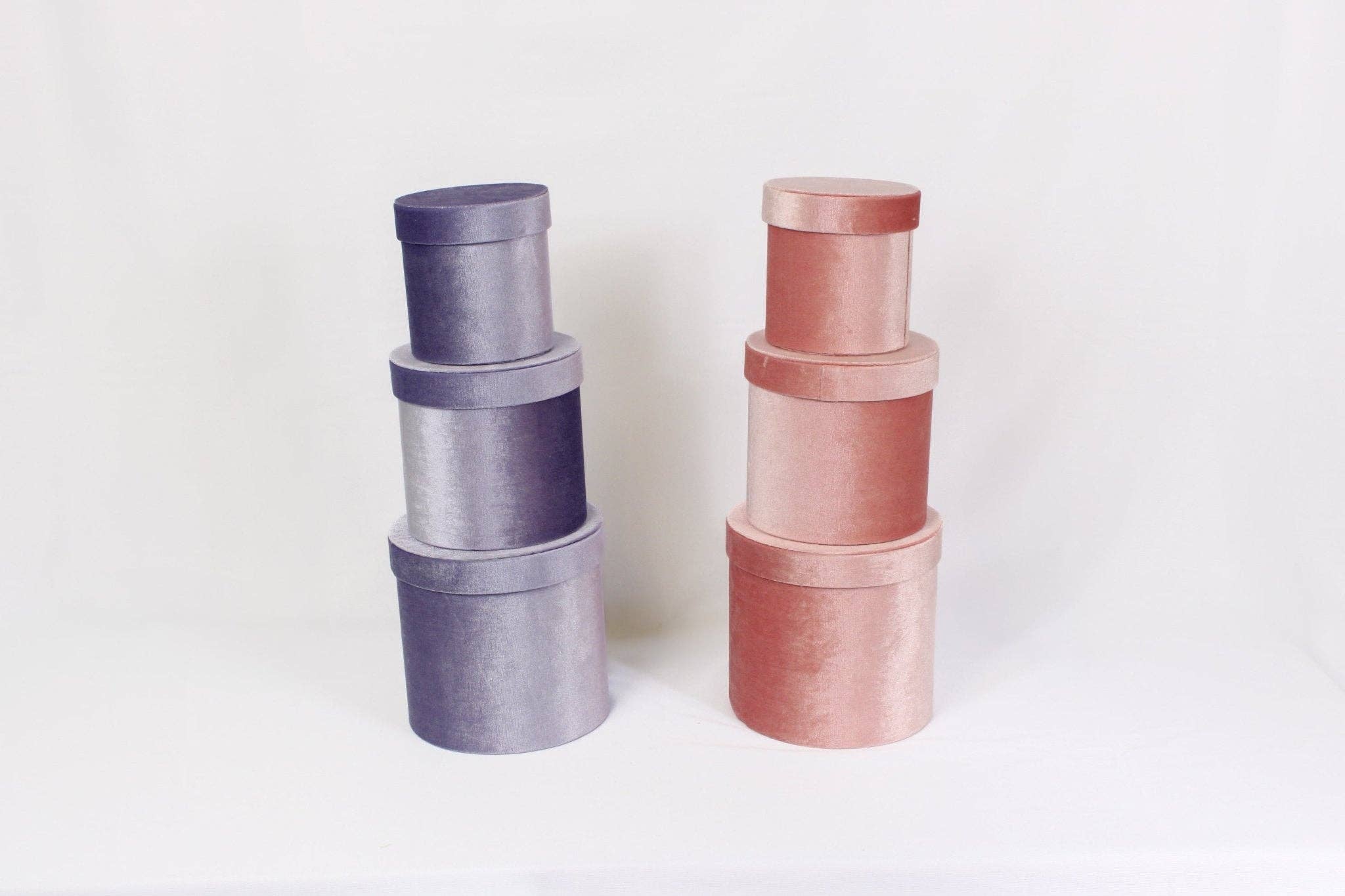 Elegant Design Supply - Wholesale Gift Box - Velvet Round Flower Hat Box with Lid4