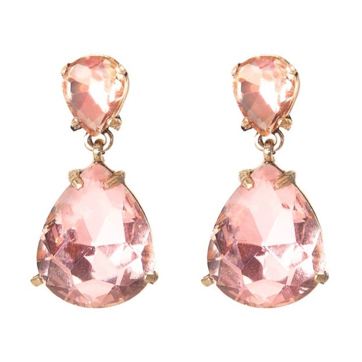 Crystal Teardrop erklæring øreringe - Blush for engroshandel hos Blush & Co