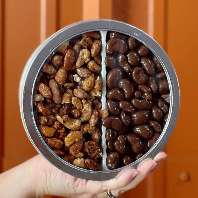 Candied Nut Gift Tin for wholesale by Roberts Ferry Gourmet