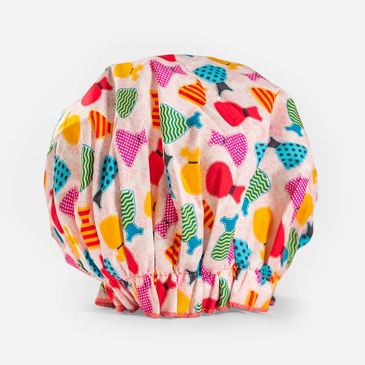 Bath Accessories Company - Wholesale Showercap - Gal Pal Bouffant Shower Cap - Dresses