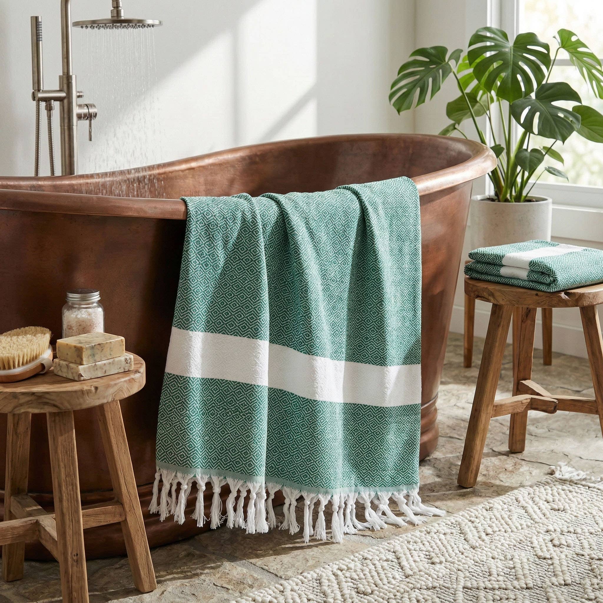 Gia Roma - Wholesale Beach Towel - Blue Turkish Beach Towels or Decorative Towels Handmade29