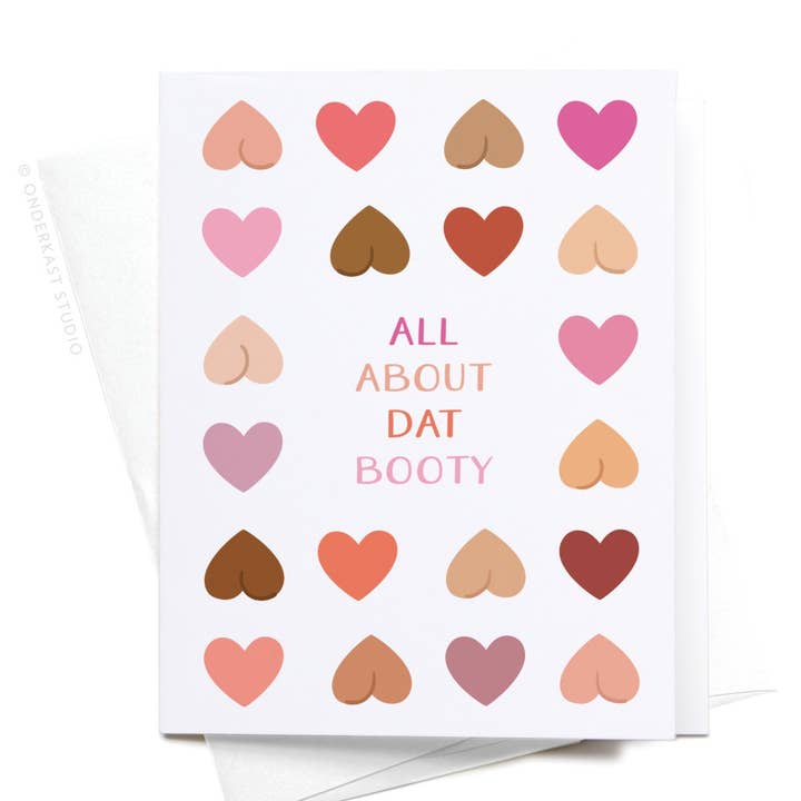 Onderkast Studio - Venta al por mayor Tarjetas de felicitación - Tarjeta de felicitación All About Dat Booty