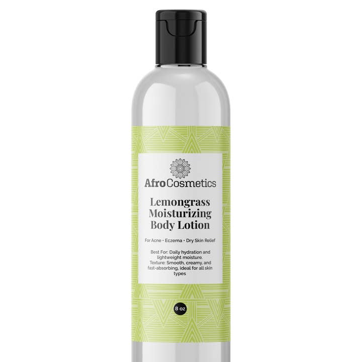 Moisturizing and Nourishing Body Lotion Lemongrass 8 oz for wholesale by AfroCosmetics & Culture