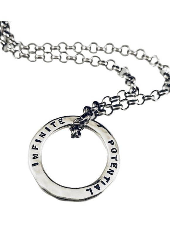 Oändlig potential eller leva dina drömmar hamrade halsband för wholesale av GK Designs