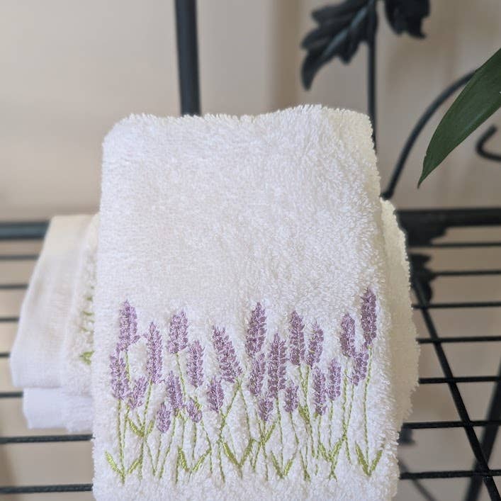 Mini Cotton Washcloth 30x30 cm, Soft Terry Lavender Campo for wholesale by Nordlinen