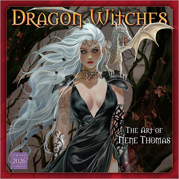 Dragon Witches 2026 Wall Calendar for wholesale by Sellers Publishing