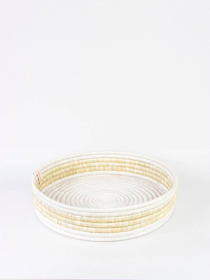 Tray | Colour Block Design | Upcycled White for wholesale by WomenCraft