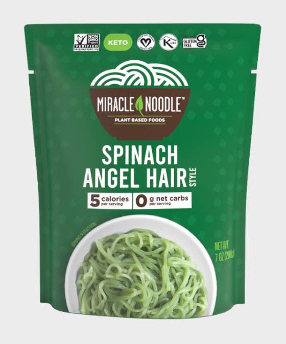 Miracle Noodle – Massa por atacado – Pronto a Comer Espinafres Cabelos An