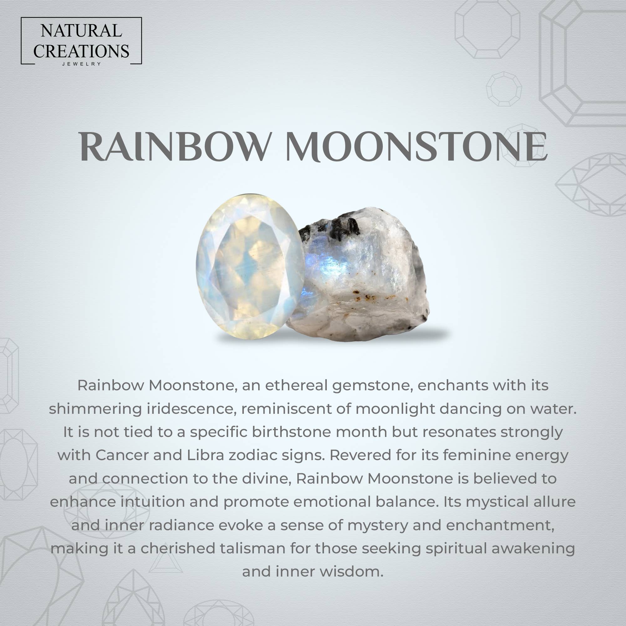 Nature Crafts - Wholesale Stud/Post Earrings - Natural Rough Rainbow Moonstone Stud Earrings in 925 Silver5