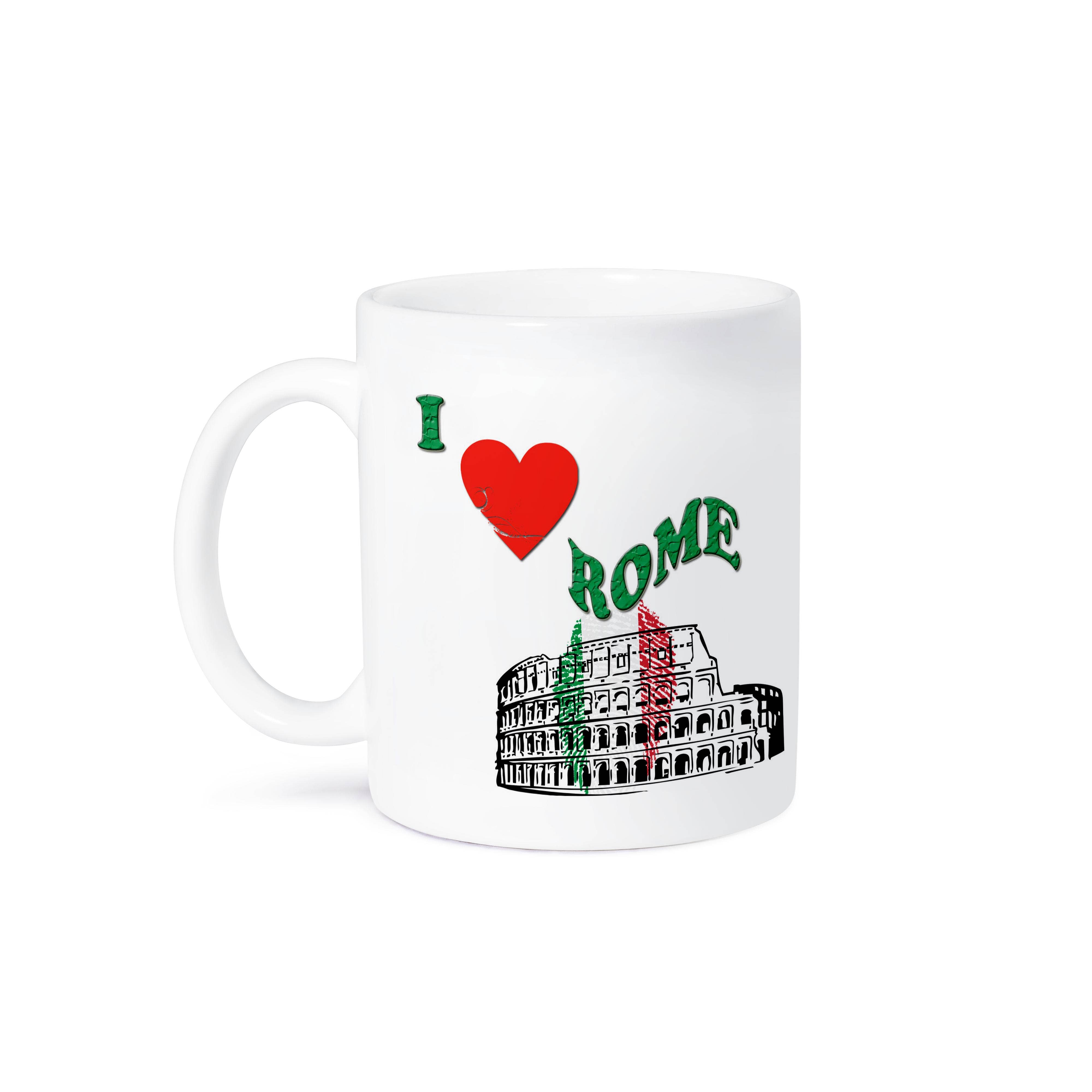 3dRose - Wholesale Coffee Mug - 3dRose, I love Rome. Colosseum in Rome. Italian flag. Popular saying, Mug8