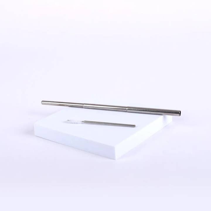 Swanson Christian Products - Wholesale Drinking Straw - Collapsible Straw - Come To Me - Charcoal3