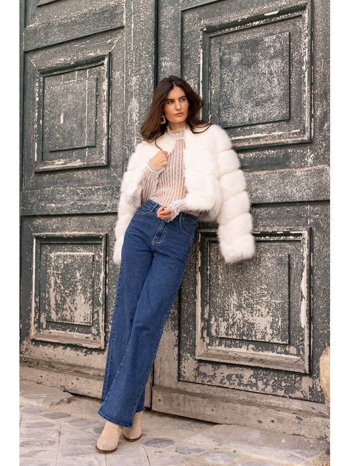 CHOKLATE PARIS - Wholesale Jacket - Women's - Paula short faux fur jacket - Y168