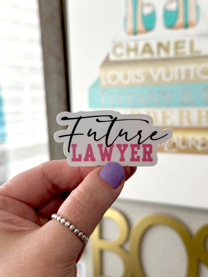 FUTURE LAWYER STICKER for wholesale by The Haus of Holly