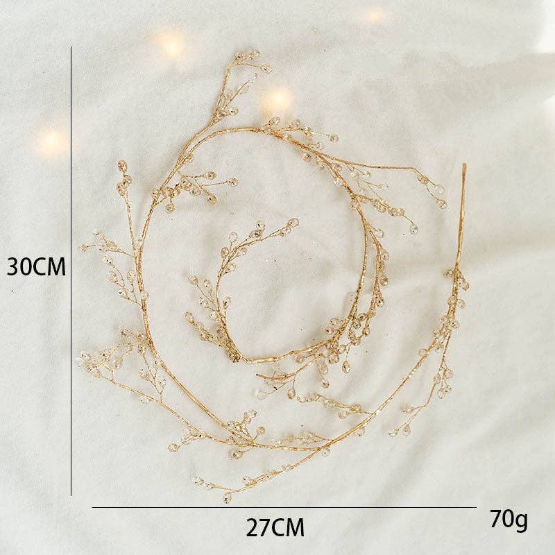 FurDecoration – wholesale Christmas decoration – Acrylic Christmas Vine Wreath Decor0