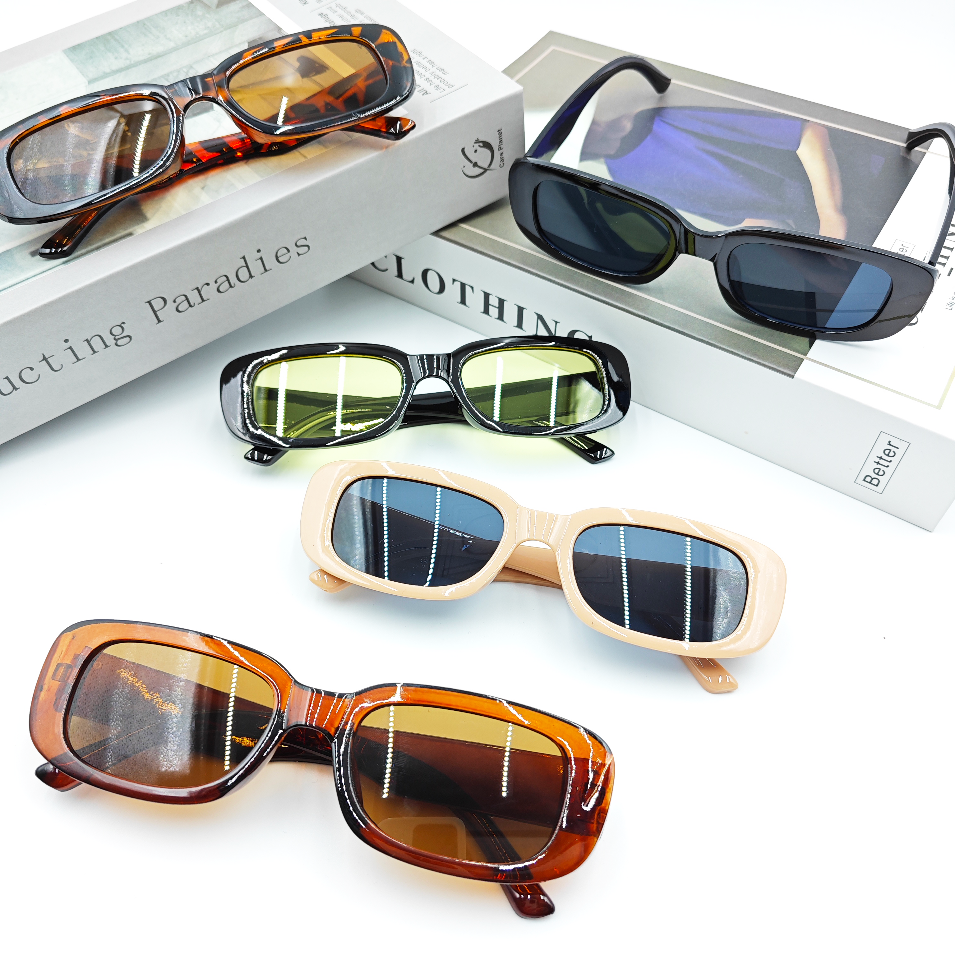 ACCITY - Wholesale Sunglasses - Women's - SQUARE FRAME FASHION GLASSES_CWASG010812