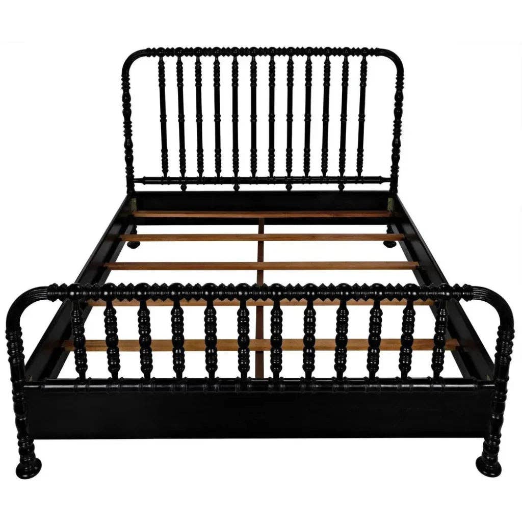 LOOMLAN - Wholesale Bed - Bachelor Black Wooden Bed Frame4