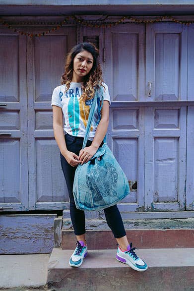 Earth Divas - Vendita all'ingrosso Borsa a tracolla - Donna - Borsa a tracolla e zaino convertibili Marine Blue Sea Turtle3