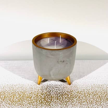 .AVPV. Studio - Wholesale Jar/Filled Candle - Concrete Copper Candle / Flowerpot13