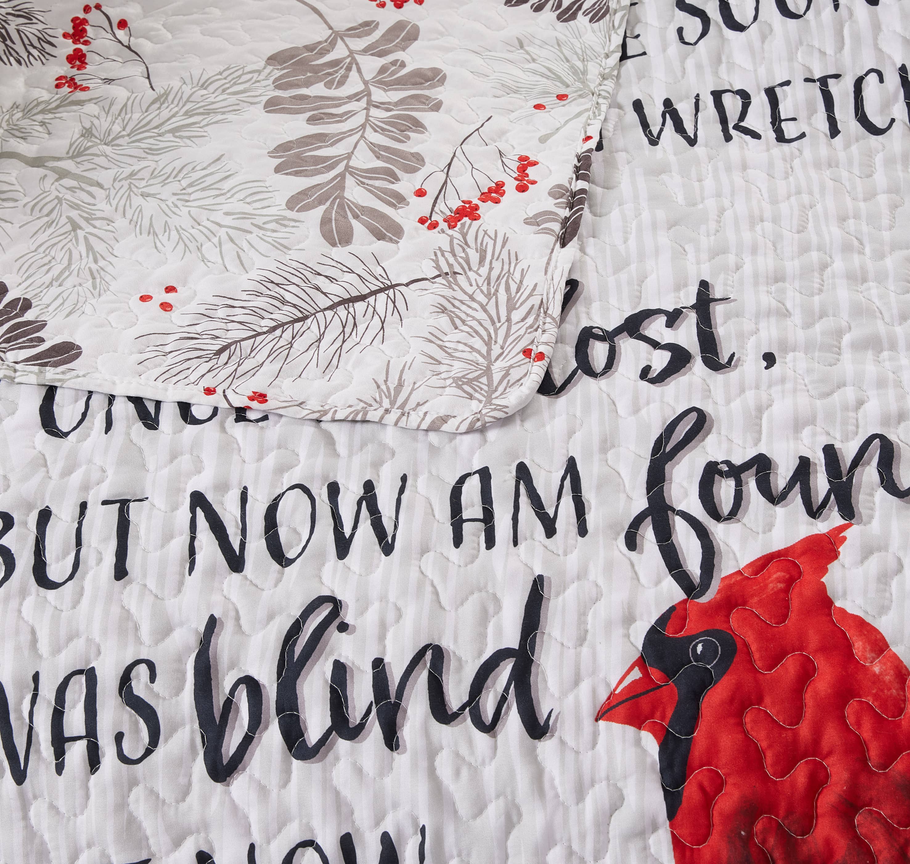 Duke Imports - Wholesale Throw Blanket - "Cardinals Amazing Grace" Inspirational Quilted Throw 50x60"1