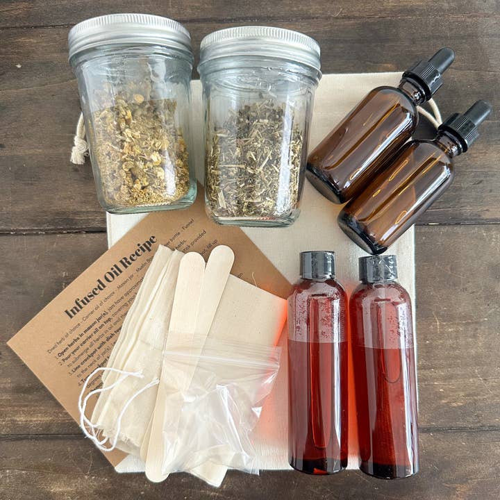Herbal Rose Apothecary - Wholesale Tincture - DIY Herbal Infused Oil Kit (White Label)