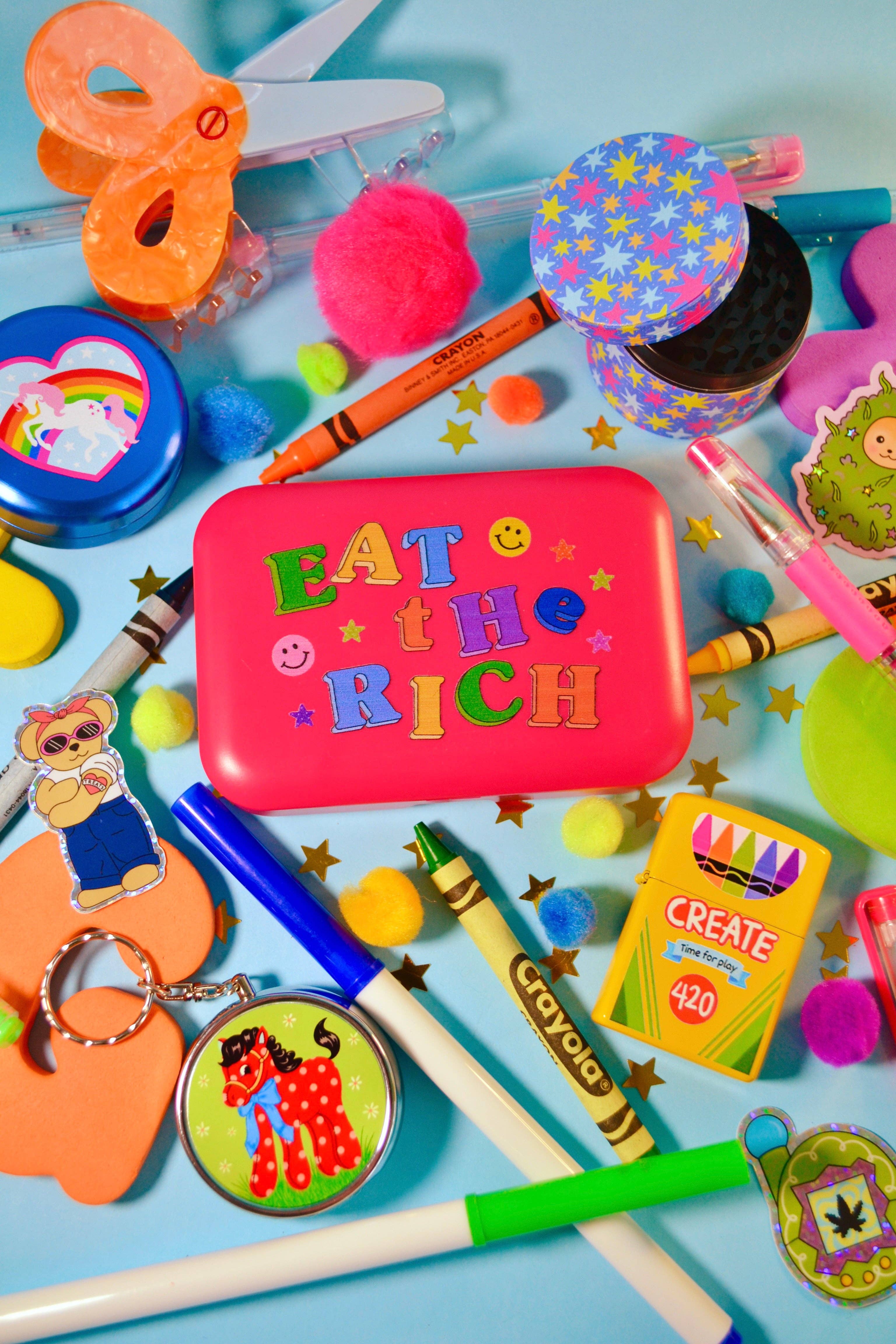 The Peach Fuzz - Wholesale Decorative Box - Eat The Rich Stash Box4