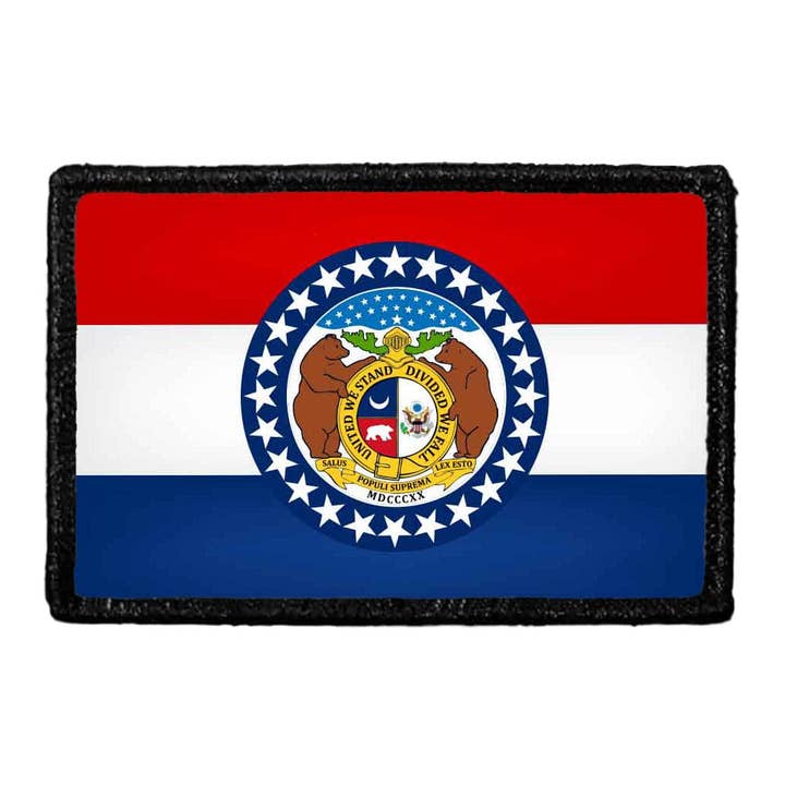 Missouri State Flag - Color - Removable Patch for wholesale by Pull Patch