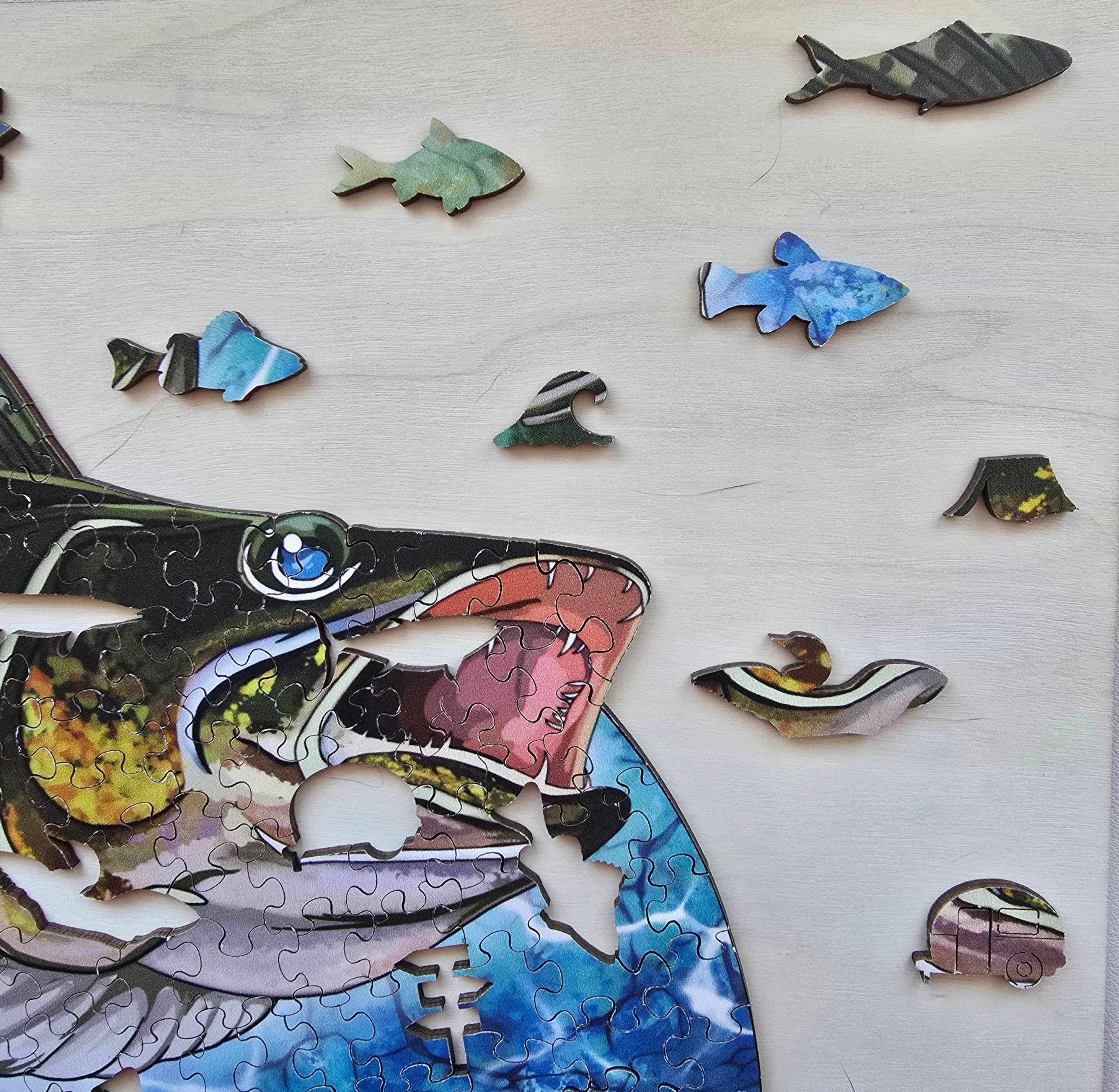 Art Factory LLC - Wholesale Puzzle - Adult - Walleye wooden puzzle4