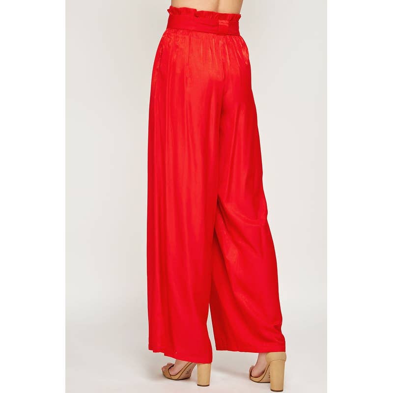 Strut & Bolt – wholesale Pants – Women's – Paper-bag Waist Wide Leg Pants17